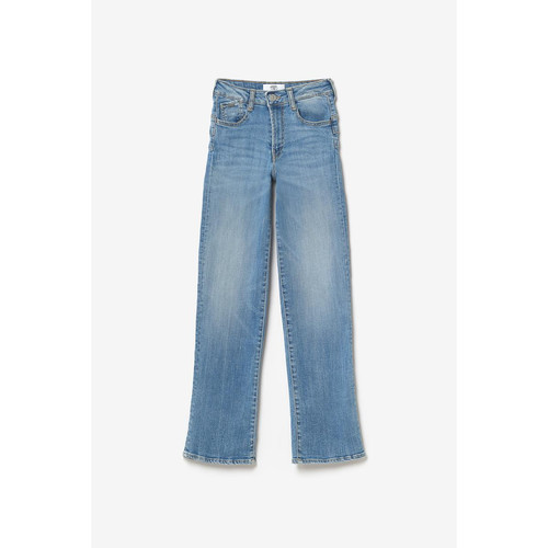 Jeans regular, droit pulp slim taille haute n°4, longueur 34 bleu en coton  Le Temps des Cerises LES ESSENTIELS ENFANTS