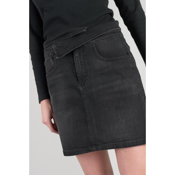 Jupe droite en jeans CALLAS noir Le Temps des Cerises Mode femme