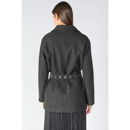 Manteau CHARLOT noir en coton Le Temps des Cerises Mode femme