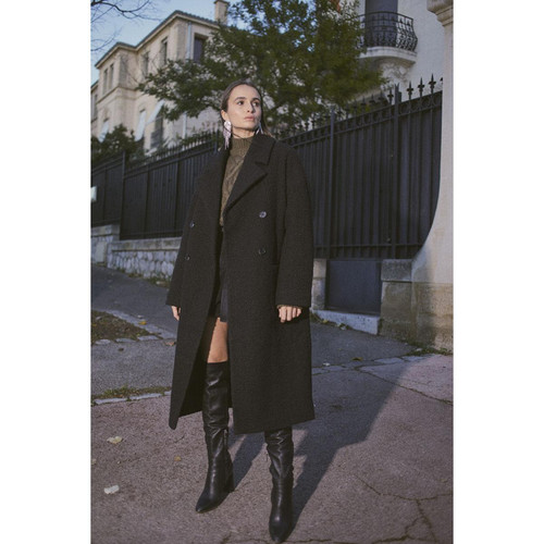 Le Temps des Cerises - Manteau EVA - Manteaux femme noir