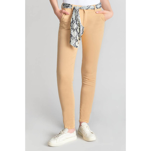 Pantalon chino DYLI 5 beige sable Le Temps des Cerises Mode femme