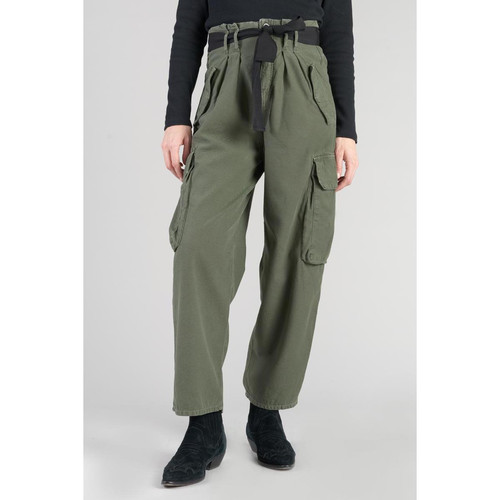 Pantalon loose, large AMBROISE vert en coton Le Temps des Cerises Mode femme