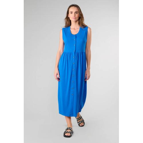 Le Temps des Cerises - Robe longue droite TOLYPEL - Robes courtes femme bleu