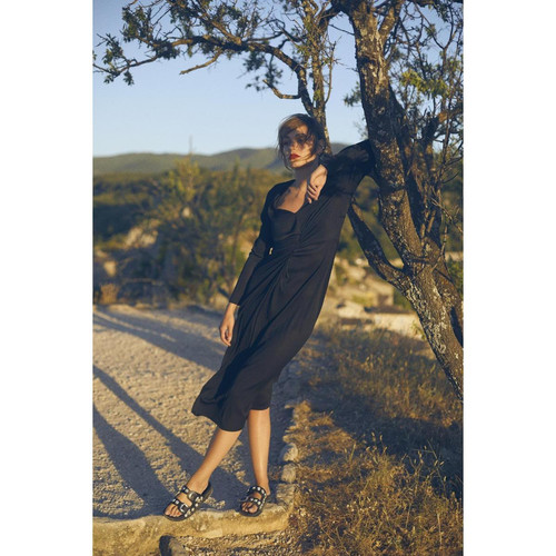Le Temps des Cerises - Robe longue droite YAMA - Robes courtes femme noir