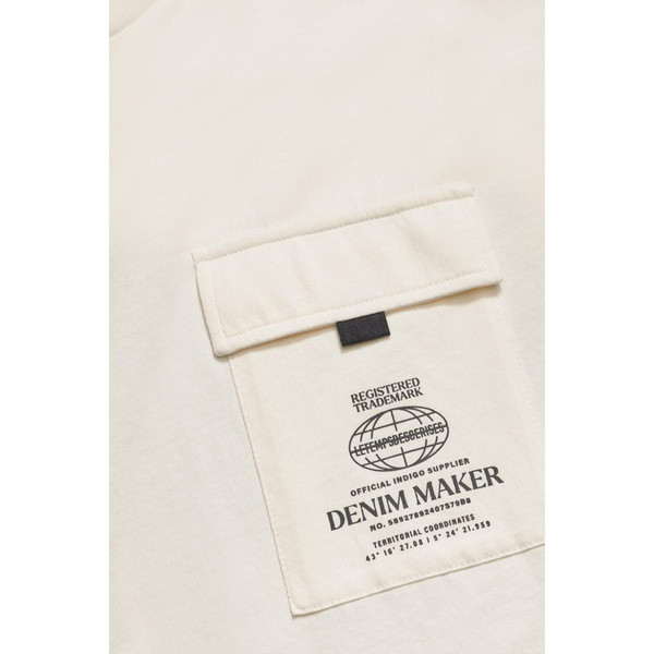 Tee-Shirt FINNBO blanc en coton T-shirt / Polo garçon