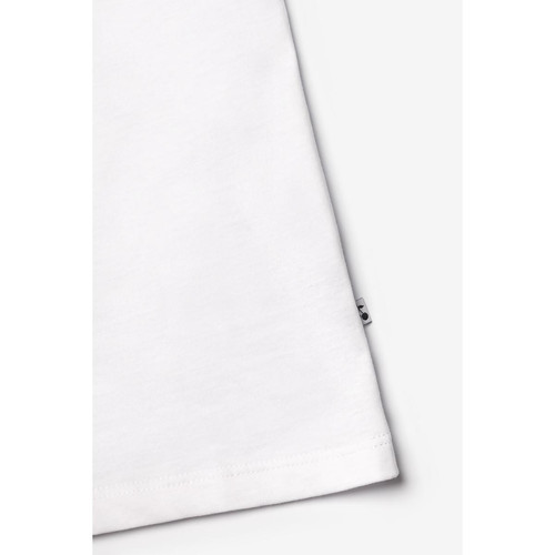 T-shirt Nastiagi écru imprimé blanc en coton Le Temps des Cerises