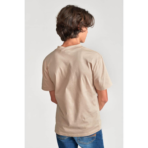 Tee-Shirt STENLEYBO beige en coton T-shirt / Polo garçon
