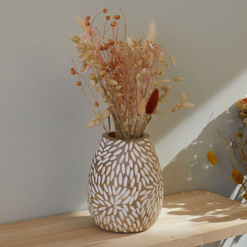 3S. x Home - Vase taille L en bois de manguier - Vase Design