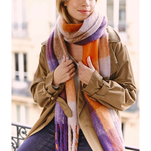 Echarpe LIWEN violet/orange La Petite Etoile Mode femme