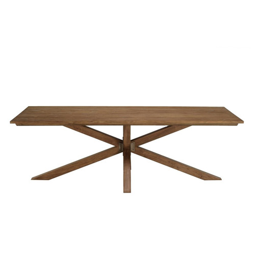 Table à manger rectangulaire 240x100cm en bois teck recyclé  MACABANE