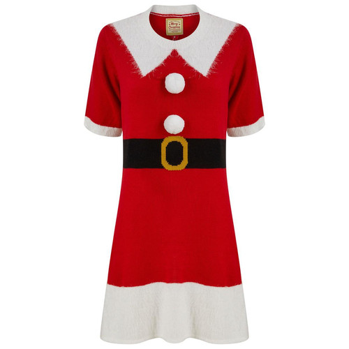 Robe de noel rouge Merry Christmas Mode femme