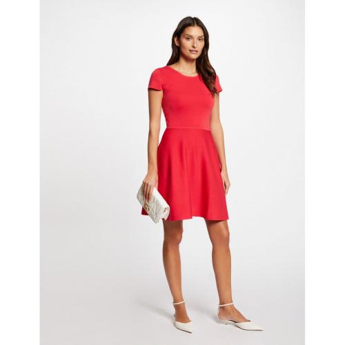 Robe tricot courte patineuse rouge Morgan Mode femme
