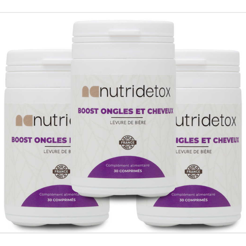 Nutridetox - Boost Ongles & Cheveux - X3 - Compléments Alimentaires