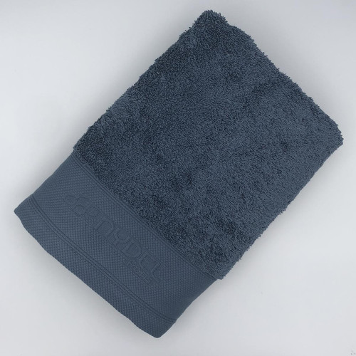 Nydel - Serviette Eponge Bleu Minéral ORGANIC - Serviettes draps de bain bleu