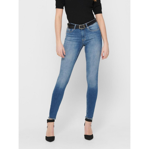 Only - Jean skinny bleu en coton Pax - jeans skinny femme