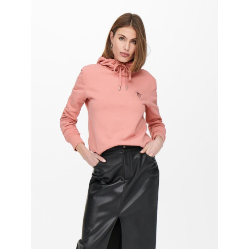 Sweatshirt rose en coton Only Mode femme