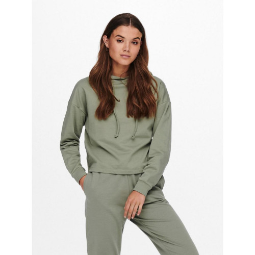Sweatshirt - Vert en coton Only Mode femme