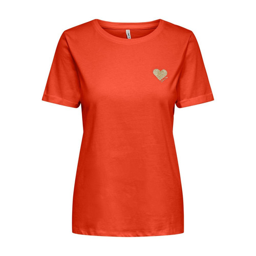 Only - Tee-shirt rouge - T shirt rouge femme