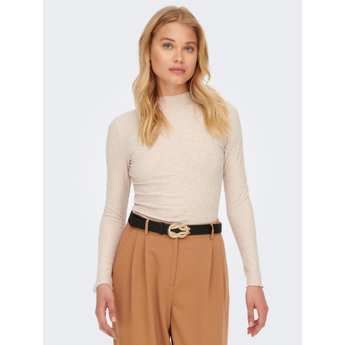 Only - Top beige - Blouses manches courtes femme beige
