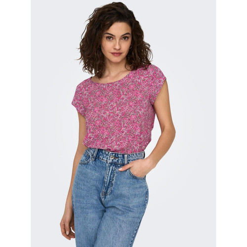 Only - Top rose - Blouses manches courtes femme rose