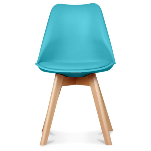 Chaise Design Style Scandinave Turquoise HADES Bleu 3S. x Home Meuble & Déco