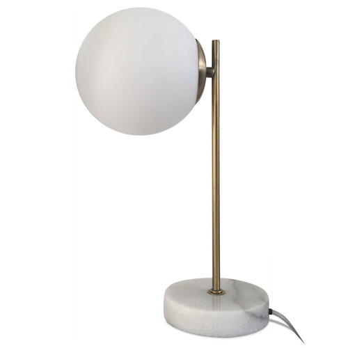 Lampe Marbre Blanc PEDRO Blanc 3S. x Home Meuble & Déco
