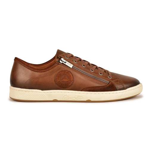 Pataugas - Baskets Basses Cuir Zippées Camel Homme - JAY MULTICOL H4G - Chaussures Pataugas Homme
