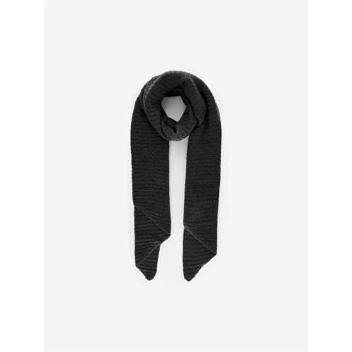 Pieces - Écharpe oversize noir Rhea - Chapeau, écharpe, bonnet, foulard femme
