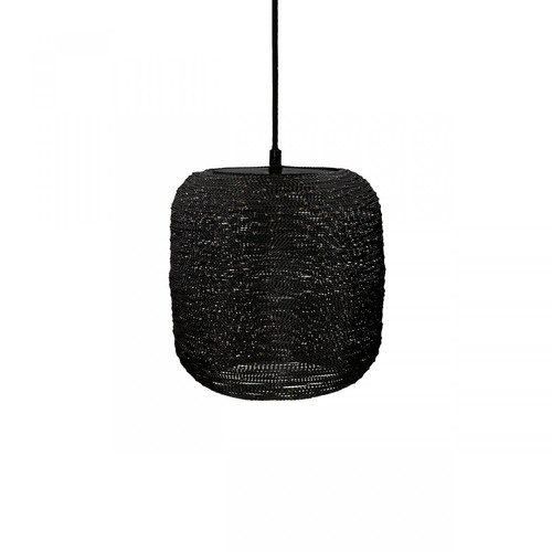 Pomax - Suspension En Métal Noir SHIARAN 15 x 15 cm - Lampes et luminaires Design