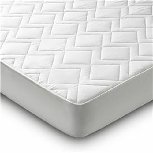 Becquet - Protection de matelas COTON ECO blanc écru en coton - Couvre lits jetes de lit blanc