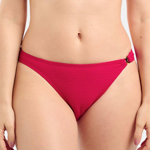 Culotte de bain rouge - Glamourous Textured Sans Complexe Bain Mode femme