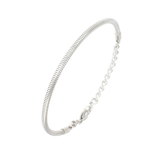 Bracelet acier pour charms perles par SC Crystal SB050 Argent So Charm Bijoux Mode femme