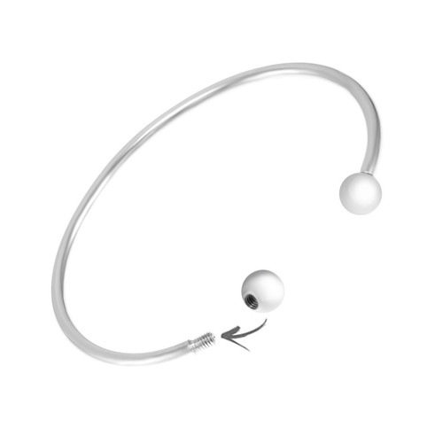 Bracelet acier pour charms perles par SC Crystal Argent So Charm Bijoux Mode femme