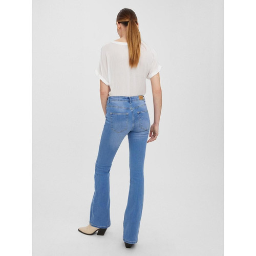 Jeans Flared Fit bleu en coton Vero Moda