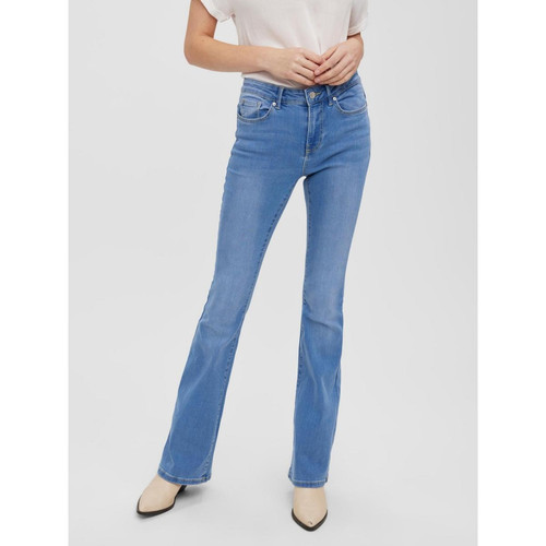 Jeans Flared Fit bleu en coton Vero Moda Mode femme