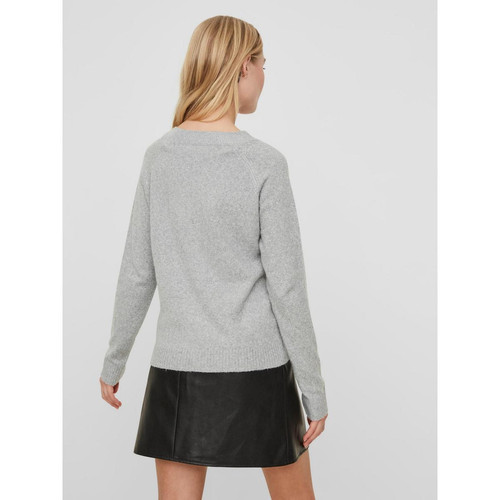 Pull en maille Col rond Manches longues gris Dina Vero Moda