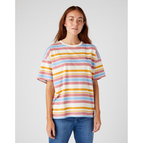 Wrangler - T-Shirt à rayures Femme  - T shirt femme rayure