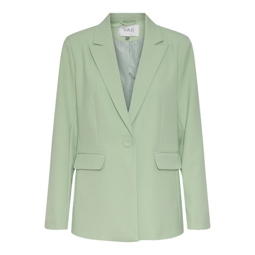 YAS - Blazer regular fit boutonné vert Noor - Nouveautés vestes femme