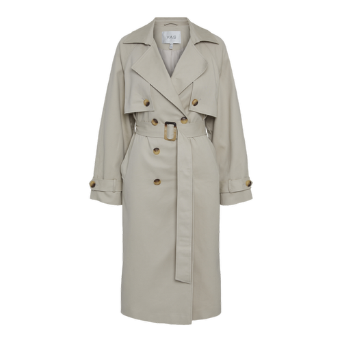 Trench-coat gris en coton YAS Mode femme