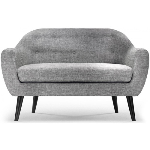 3S. x Home - Canapé scandinave 2 places OLAF Tissu Gris Clair - Canapes scandinaves