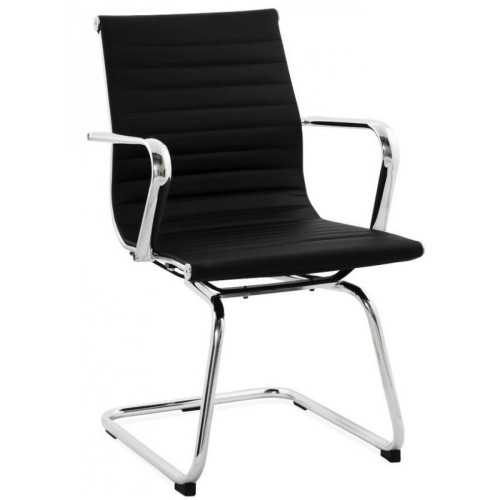 3S. x Home - Chaise de bureau noire - Chaise