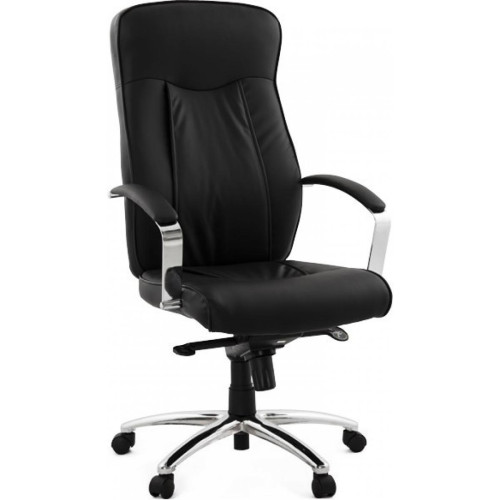 3S. x Home - Chaise de bureau noir mobile LANER - Promo Meuble De Bureau Design
