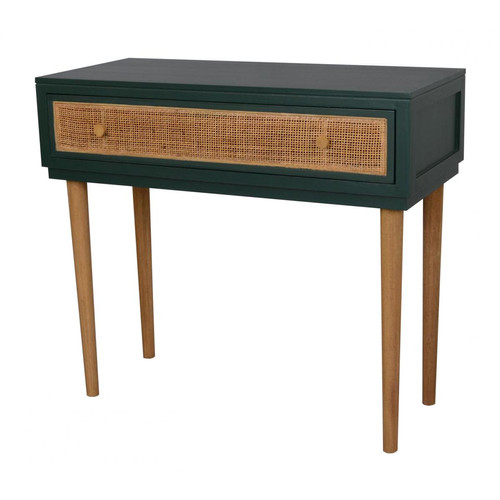 3S. x Home - Console Cannage Vert MACAE - Mobilier Deco