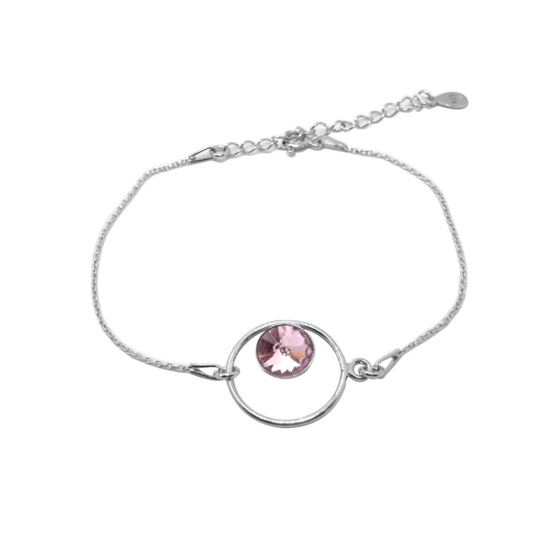 bracelet indicolite josephine brjose212 - bracelet argent a925/00 cristal swarovski violet indicolite