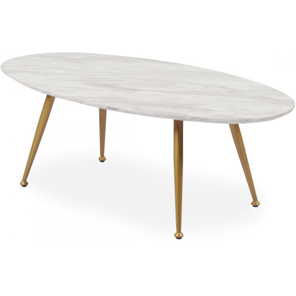 Table Basse Ovale Effet Marbre DORY 3S. x Home