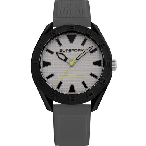 Superdry Montres - Montre Superdry SYG243EE - Osaka Bracelet Silicone Gris Boitier Silicone Gris  Homme - Superdry Montres