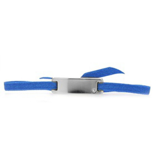 Les Interchangeables - Bracelet Les Interchangeables A55646   - Plaque Ruban Lisse Strasse Bleu Palladium - Mode femme bleu