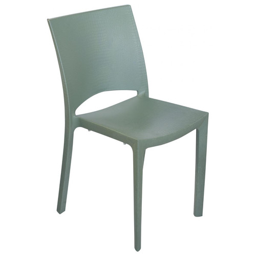 3S. x Home - Chaise Design Verte Effet Croco ARLEQUIN - Promos chaises, tabourets, bancs