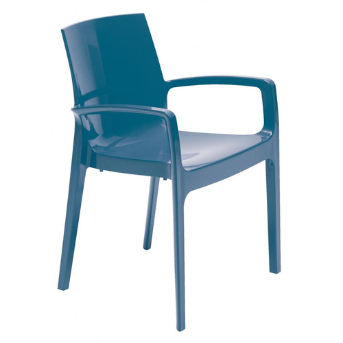 3S. x Home - Chaise Design Bleue GENES - Chaise