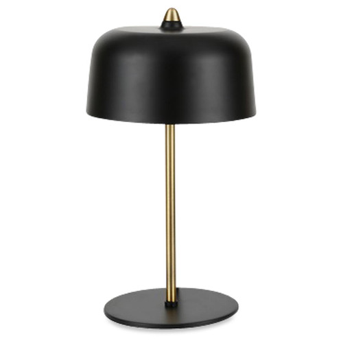 3S. x Home - Lampe à Poser Noire et Métal Doré EDGAR - Lampe